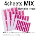 4 Hojas Rosa Mix