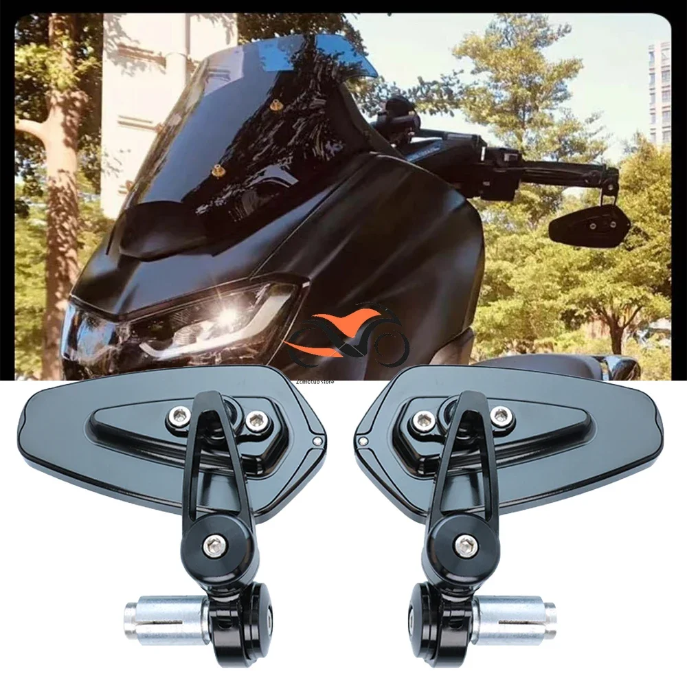 For YAMAHA TMAX MT03 XSR700 900 R7 NAMX NVX155 XMAX300 CNC 22MM High Quality Rearview Mirror Handlebar End Rearview Mirrors