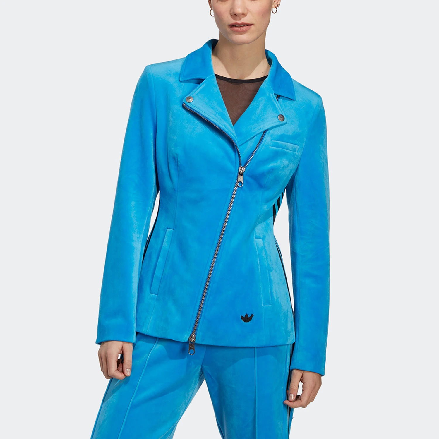 

Adidas Originals Trefoil Women's Asymmetrical Zipper Collar Jacket HM2056