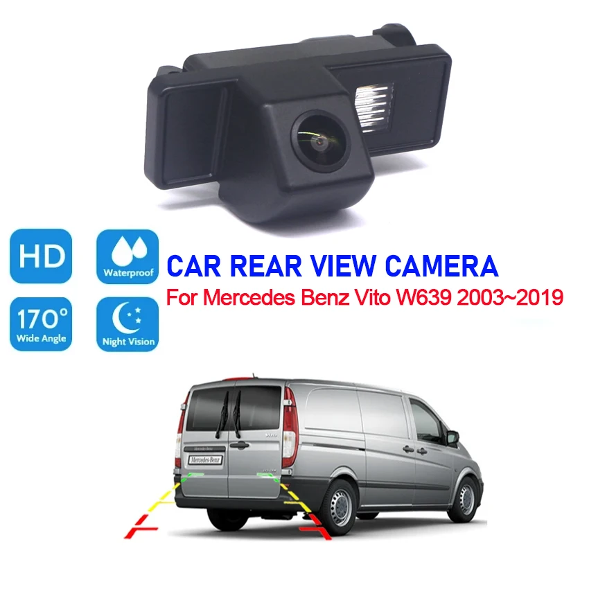 

HD Night Vision For Mercedes Benz Vito W639 2003 ~ 2019 Vehicle Rear View Reverse Camera Waterproof high quality RCA