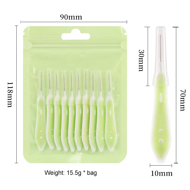 10 pezzi spazzole per sopracciglia mini spazzola per sollevamento sopracciglia trucco usa e getta strumento per ciglia dente spazzola interdentale estensione ciglia forniture