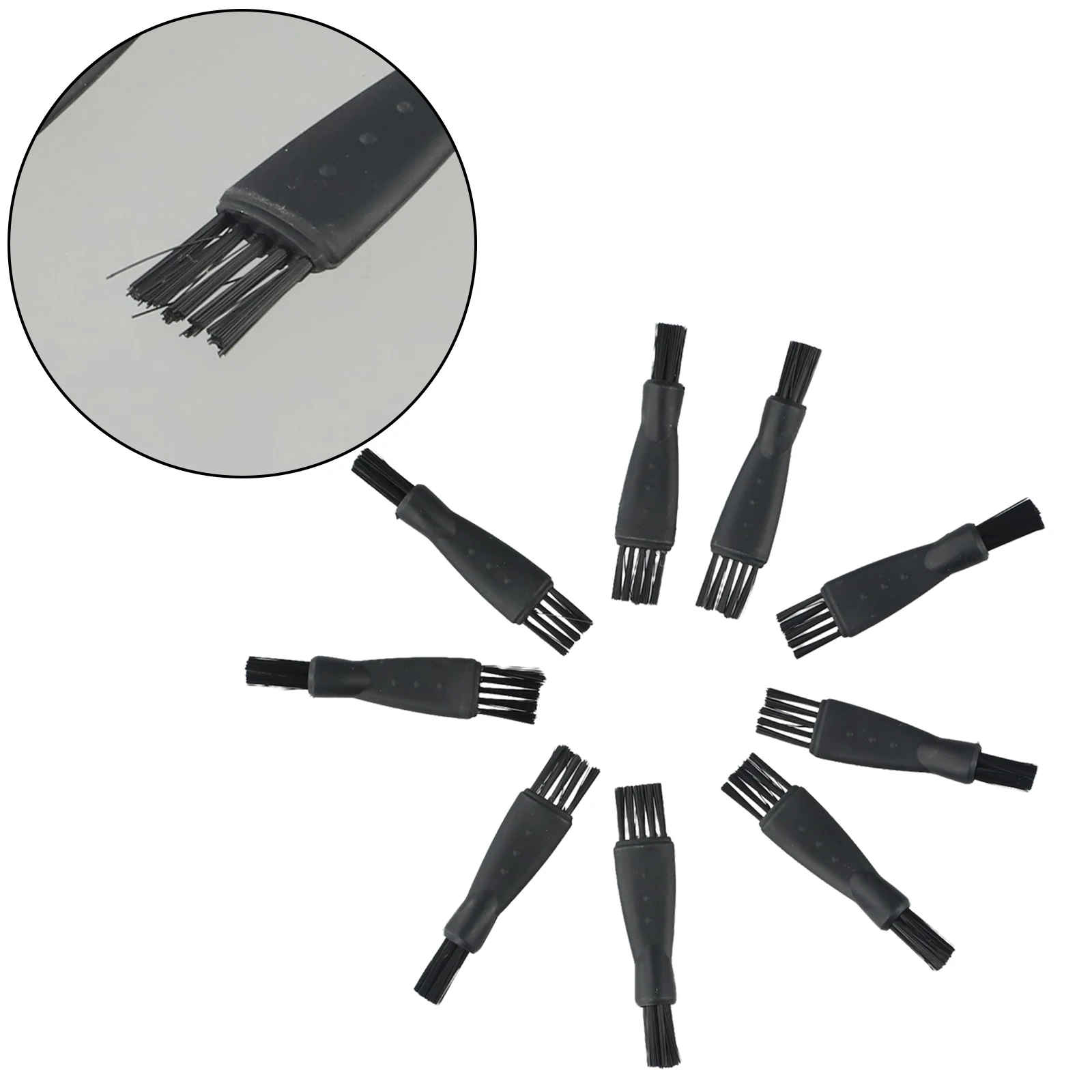 แปรงทําความสะอาดไฟฟ้า 10 ชิ้นแปรงทําความสะอาดเครื่องมือทําความสะอาดฝุ่นสําหรับเครื่องโกนหนวดไฟฟ้าสําหรับใช้ในบ้านแฟชั่น