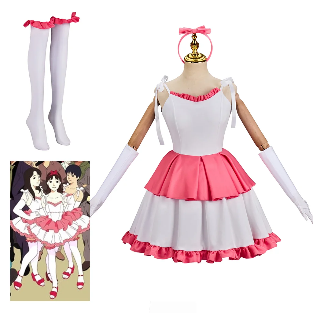 Cosplaydiy Perfect Blue Mima Cosplay Sweet Suspender Dress Cake Skirt Idol Stage Performance Costume Halloween Christmas Costume