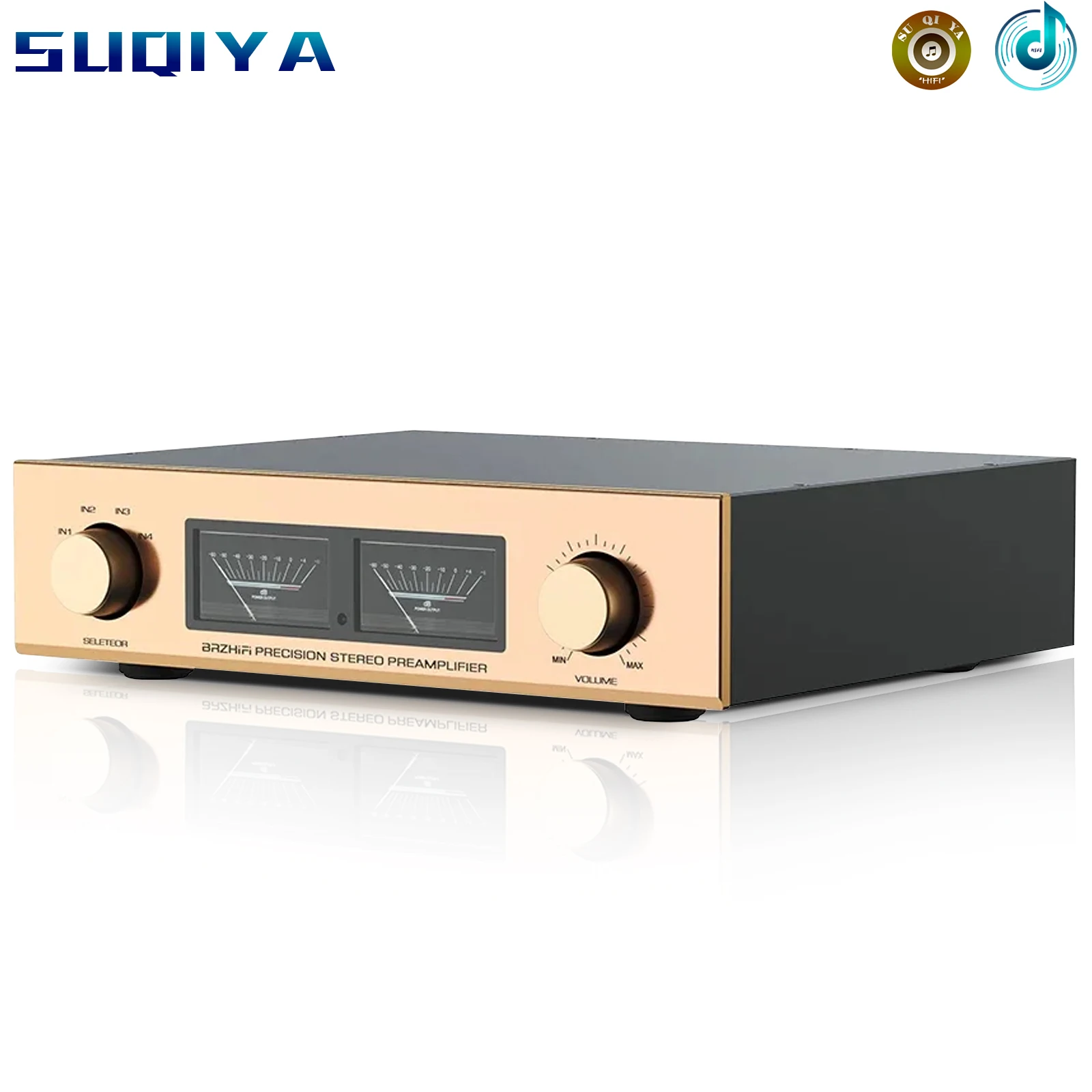 

SUQIYA-Replica Accuphase C-245 Circuit Full Balanced HiFi Fever Preamplifier With Remote Control VU Meter RCA XRL Input Output