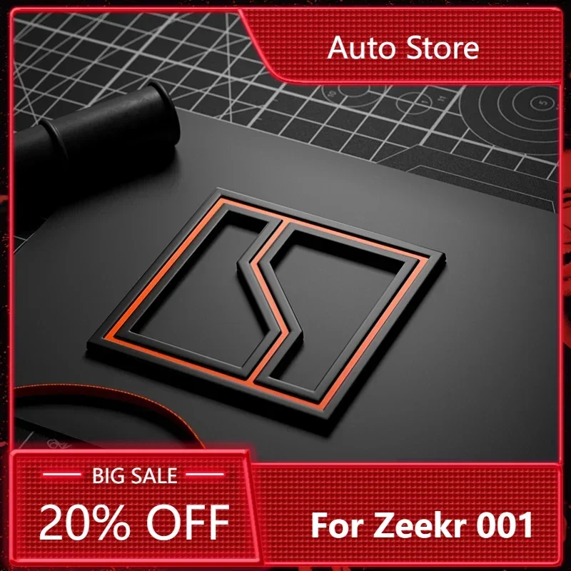 

New！ For Zeekr 001 2021-2024 Accessories Look Trim Car Front Machine Panel Logo Car Tail Badge Cover Decor Sticker Frame Garnish