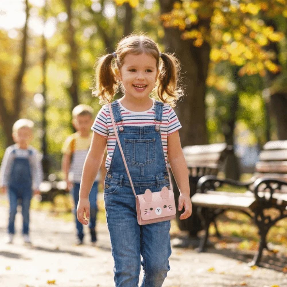 

Cute Portable Children's Mini Handbags Adorable Mini Size Easter Rabbit Crossbody Bag PU Leather Sweet Coin Purse Travel