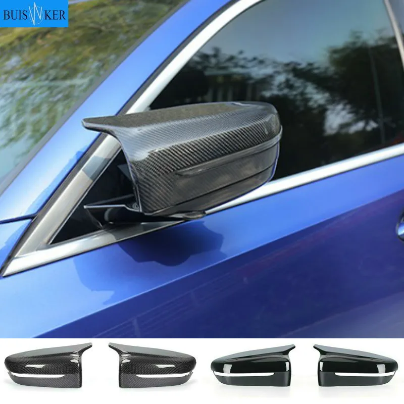 New Carbon Fiber Rearview Mirrors Cover For BMW 4 5 7 Series G30 G31 G38 G22 G11 G12 2017 2018-2022 Black rearview mirror cover