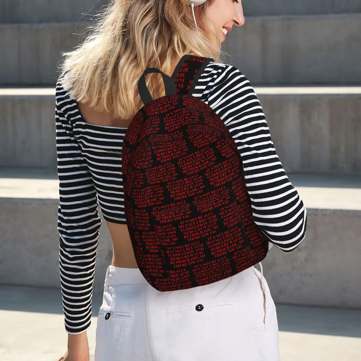 

Forbidden Fruits Quote Backpack Hot Sale Daypack Large Capacity Children BookBag School Bag Shoulder Bags for Men Women