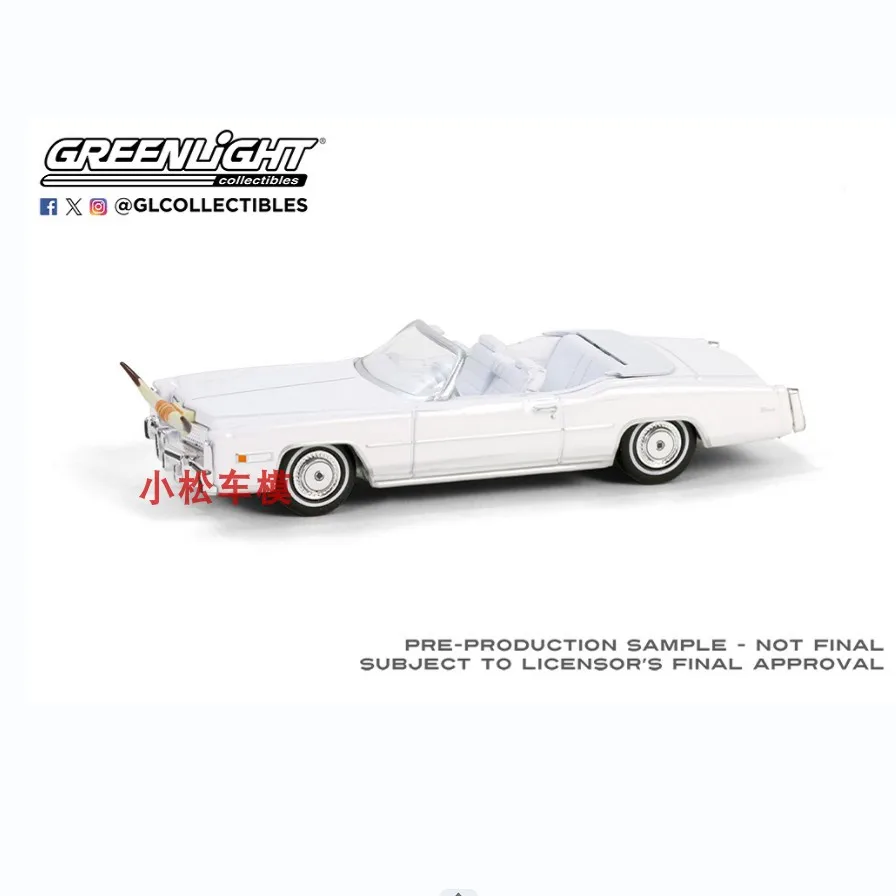

GreenLight 1:64 1976 Cadillac Eldorado Convertible Alloy simulation micro car model collection decoration car toy gift