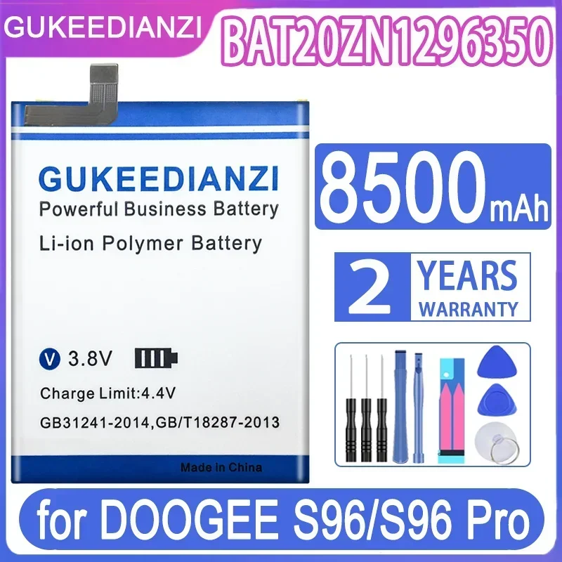 GUKEEDIANZI Replacement Battery BAT20ZN1296350 8500mAh for DOOGEE S96/S96 Pro/S96Pro