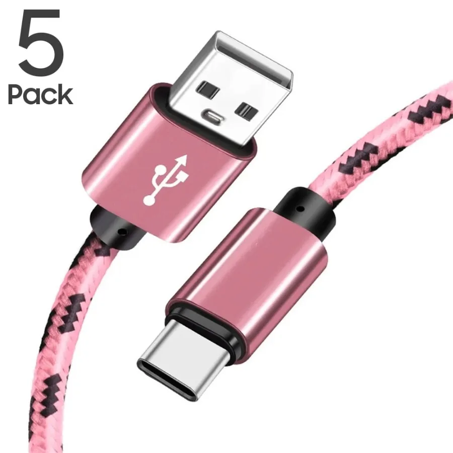 USB Type C Charger Cable 4-Pack Fast Charging USB-C 3.1 Data Transfer Cord Compatible With Samsung Galaxy S10 S9 S8 Plus Note 8