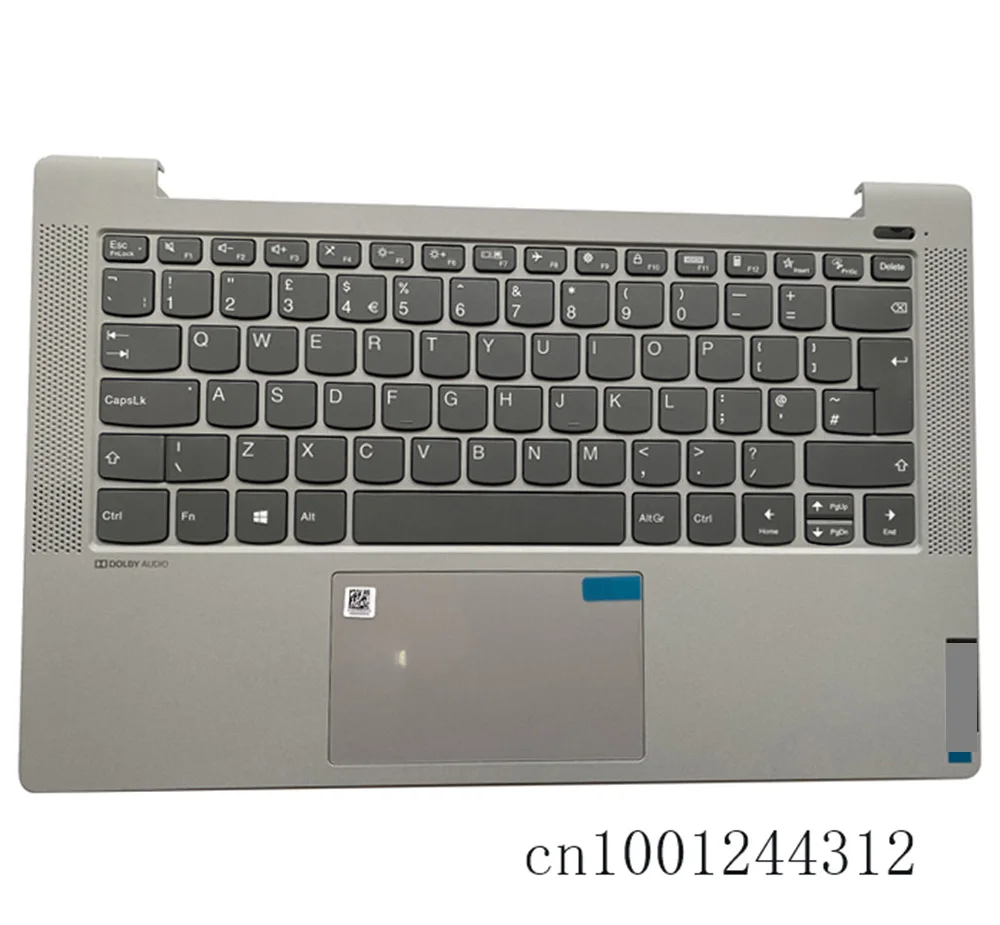 

New 5CB0Y89198 For ideapad 5-14ARE05 5-14ITL05 5-14IIL05 Palmrest Keyboard Bezel UK Touchpad NO-Backlit No power button