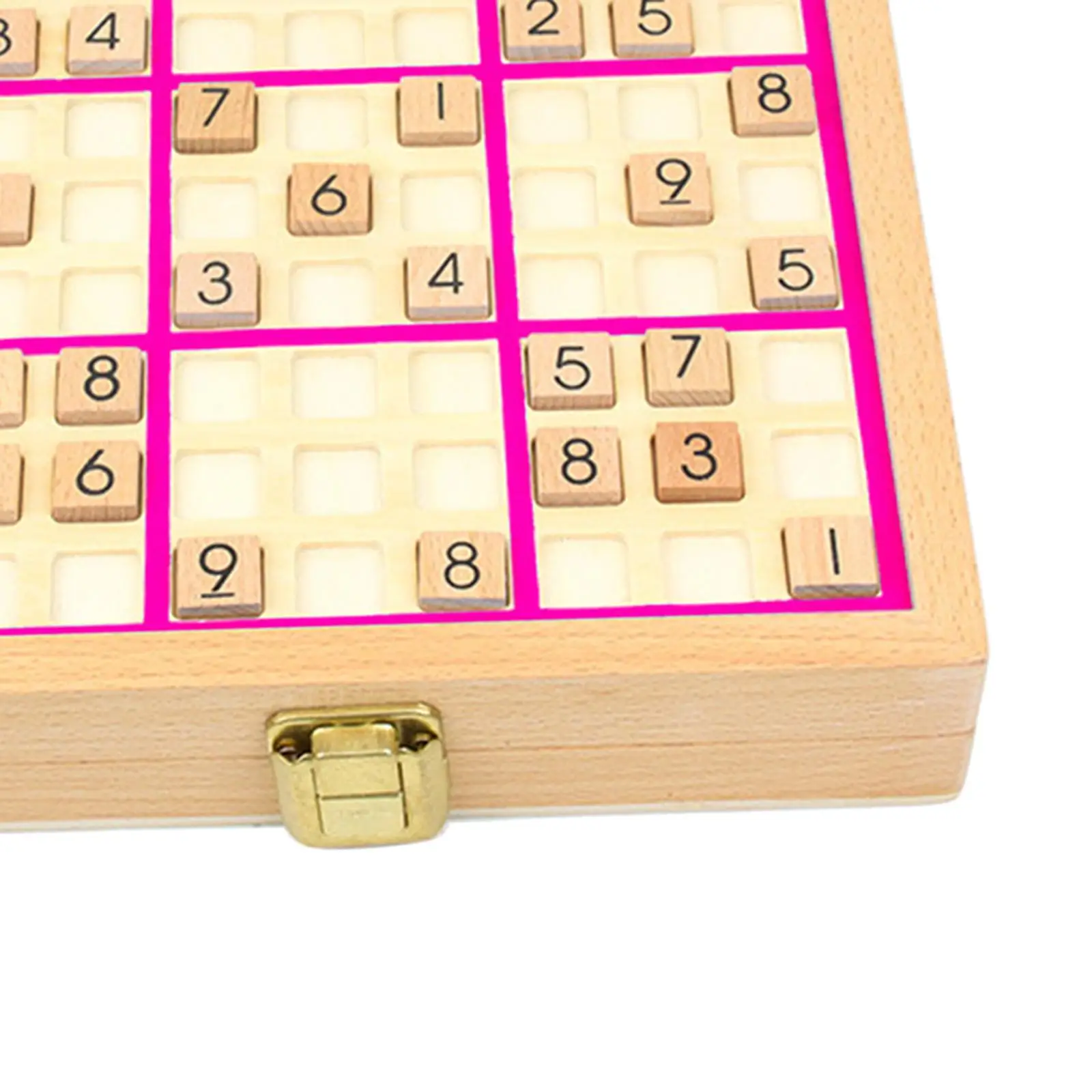 Jeu de puzzle Sudoku en bois, plateau de jeu Sudoku en bois, cadeau d'anniversaire facile à dur, jouet éducatif pour enfants et adultes