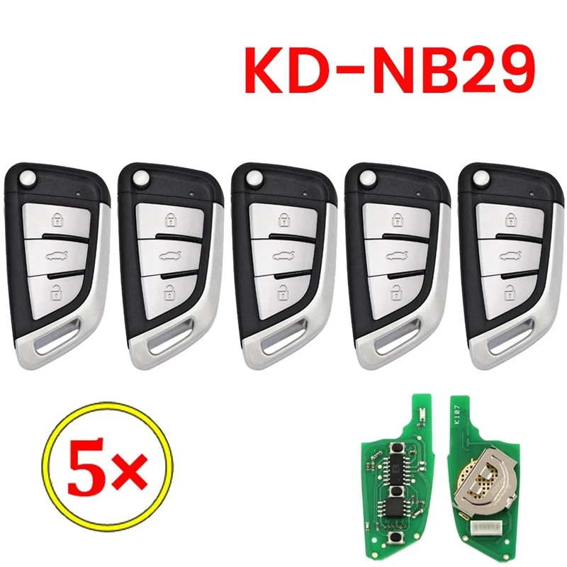 5Pcs/Lot Metal Button Remote Car Key For KD900/KD-X2 Key KD MINI/ KD-MAX Programmer For BMW Style