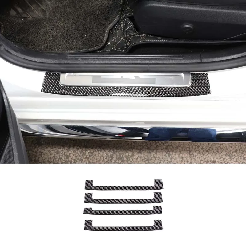 

Soft Carbon Fiber Car External Door Sill Strip Panel Trim Sticker For Mercedes Benz C-Class W206 2022-2024 Car Accessories