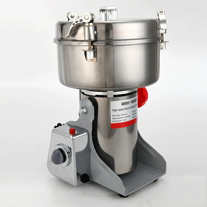 Elektrische Getreide mühle 2000g Hochgeschwindigkeits-Gewürz kräuter mühle kommerzielle Pulver maschine für Trocken getreide Getreide Kräuter gewürz kaffee – Detail 3