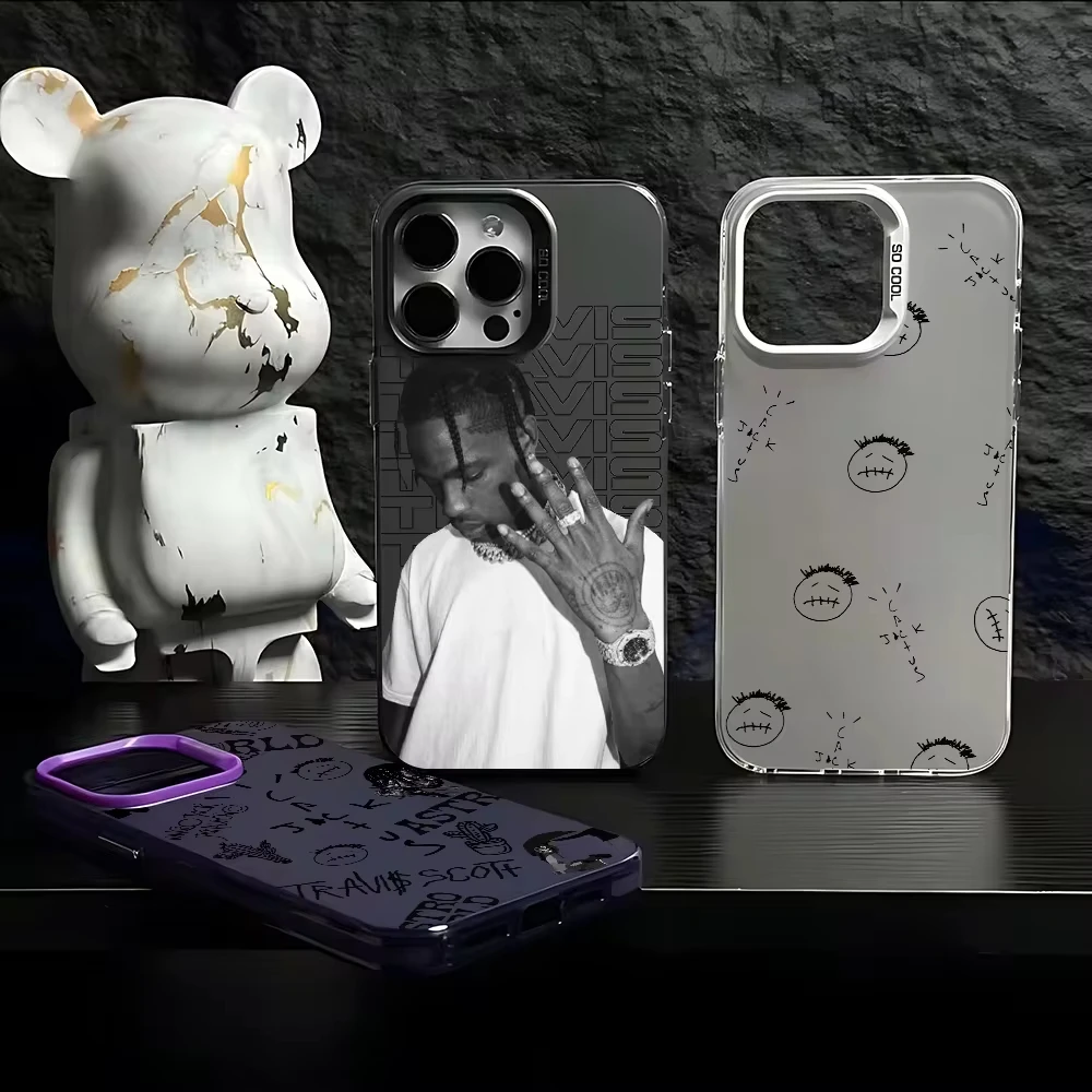 الفاخرة ترافيس سكوت الصبار جاك قضية الهاتف آيفون 16 15 14 13 12 11 برو ماكس كاندي ماتي للصدمات الغطاء الخلفي للقضية Funda #4