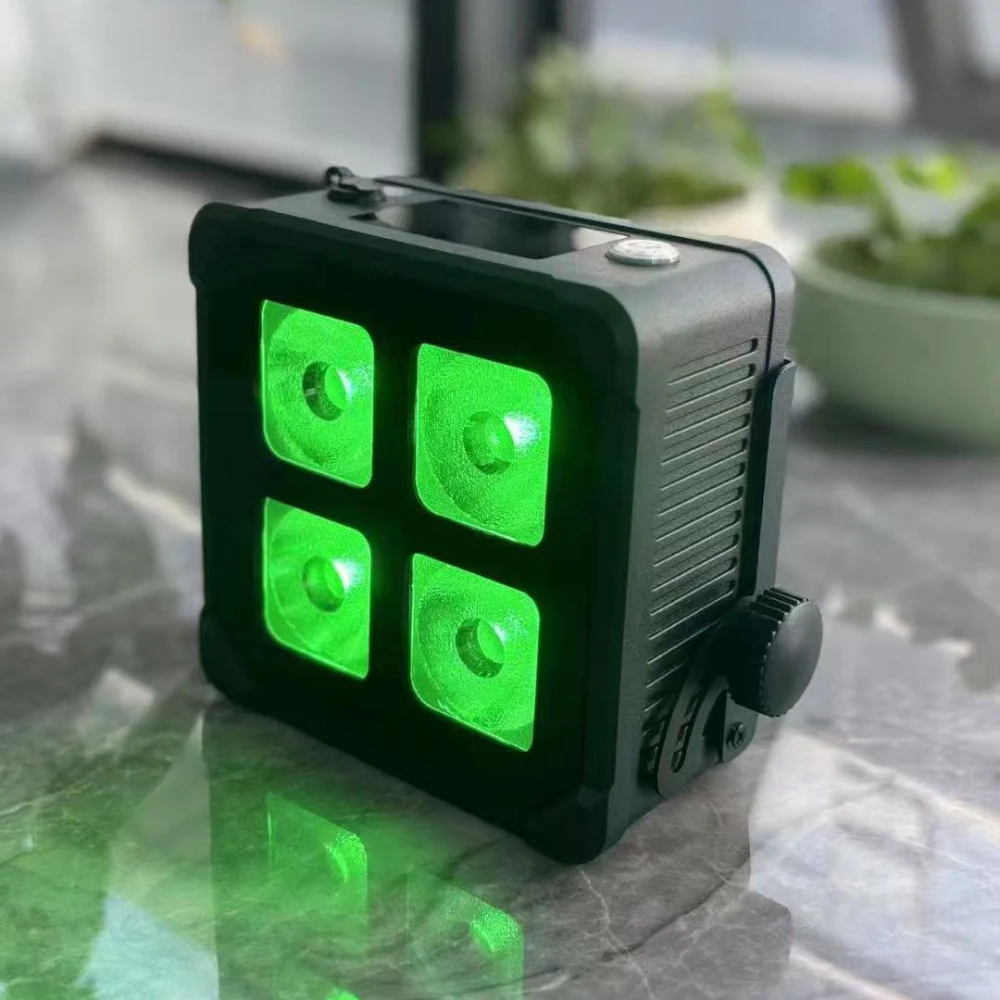 

4x20 Вт 6-в-1 светодиодный светильник высокой яркости на батарейках PAR, уличный водонепроницаемый светильник для свадебной сцены, окружающий свет