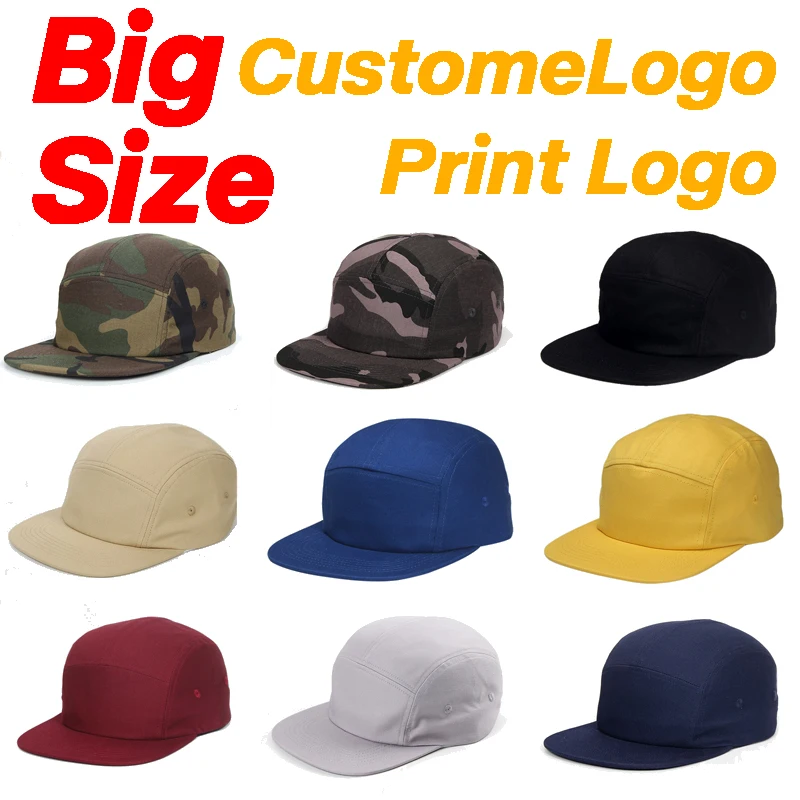 شعار مخصص شخصية 100% القطن خمسة لوحة قبعة مسطحة الحواف الرجال والنساء في الهواء الطلق تنفس الرياضة ظلة قبعة بيسبول #1