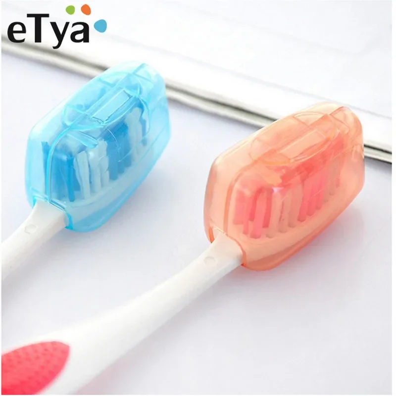 10 Pcs/Set Portable Travel Toothbrush Head Cover Storage Bag Tooth Brush Holder Covers Toothbrush Protect Box