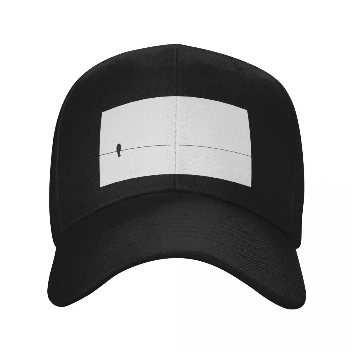 Lonely Bird Perching on a Wire Baseball Cap dad hat Anime hats on offer New Hat Hats Woman Men's