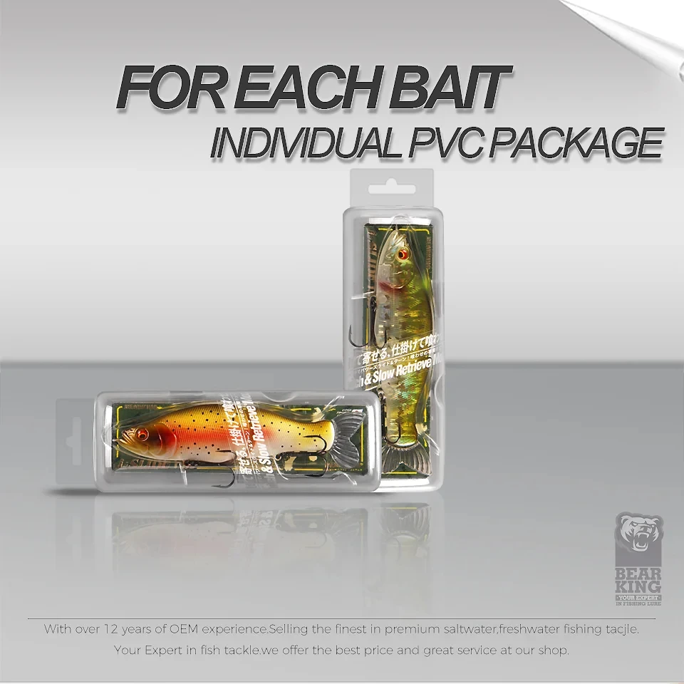 BEARKING-Leurres de pêche avec queue souple, Wobblers méné articulés, corps en ABS, appâts de natation, matériel de pêche supérieur, 135mm, 1oz