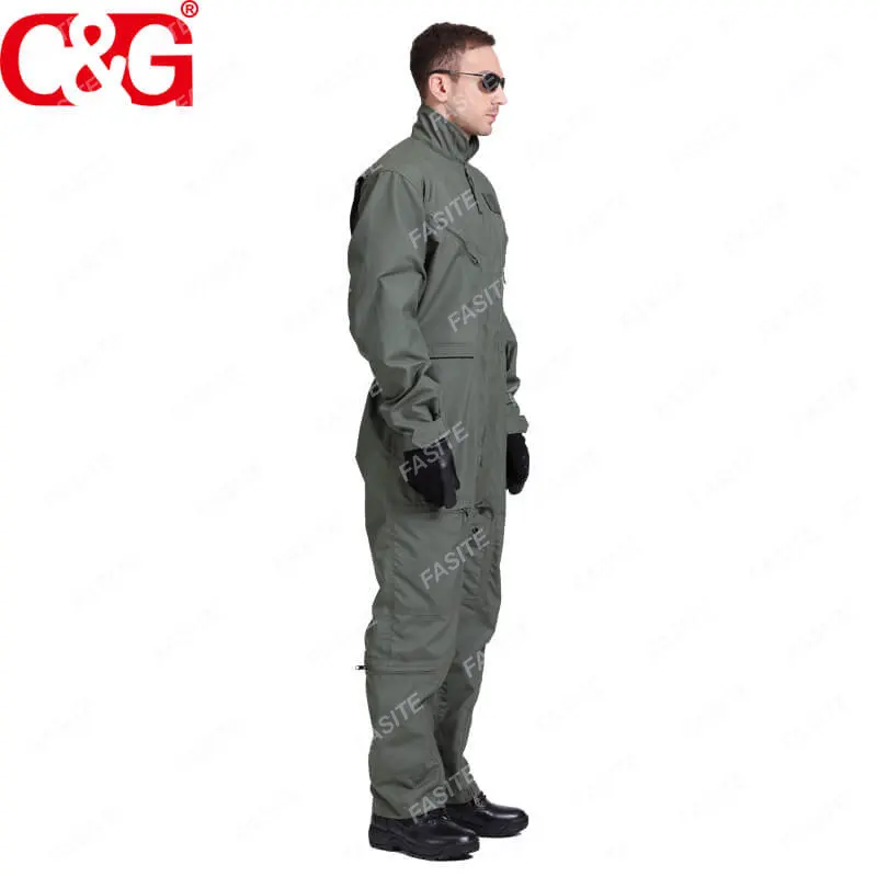 Pilot coverall fire resistant flight suit pilot nomex