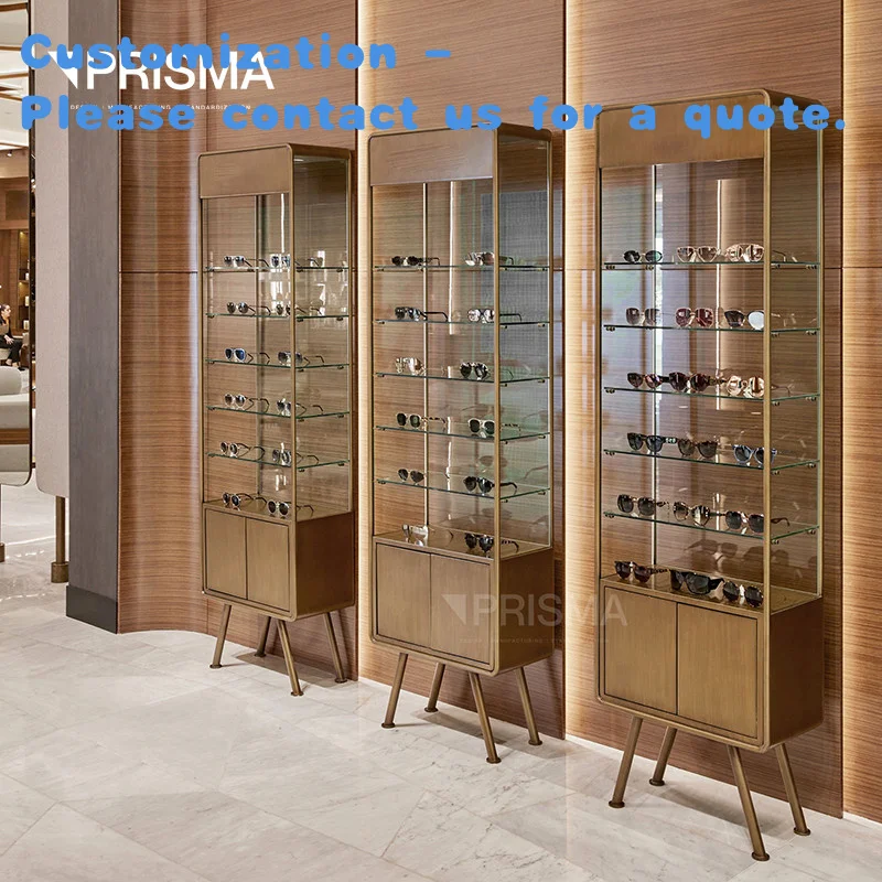 custom.RA37 Custom Optical Shop 3D Layout Design Retail Sunglasses Bags Shop Display Stand Iron Rack Eyewear Luxury Handbag