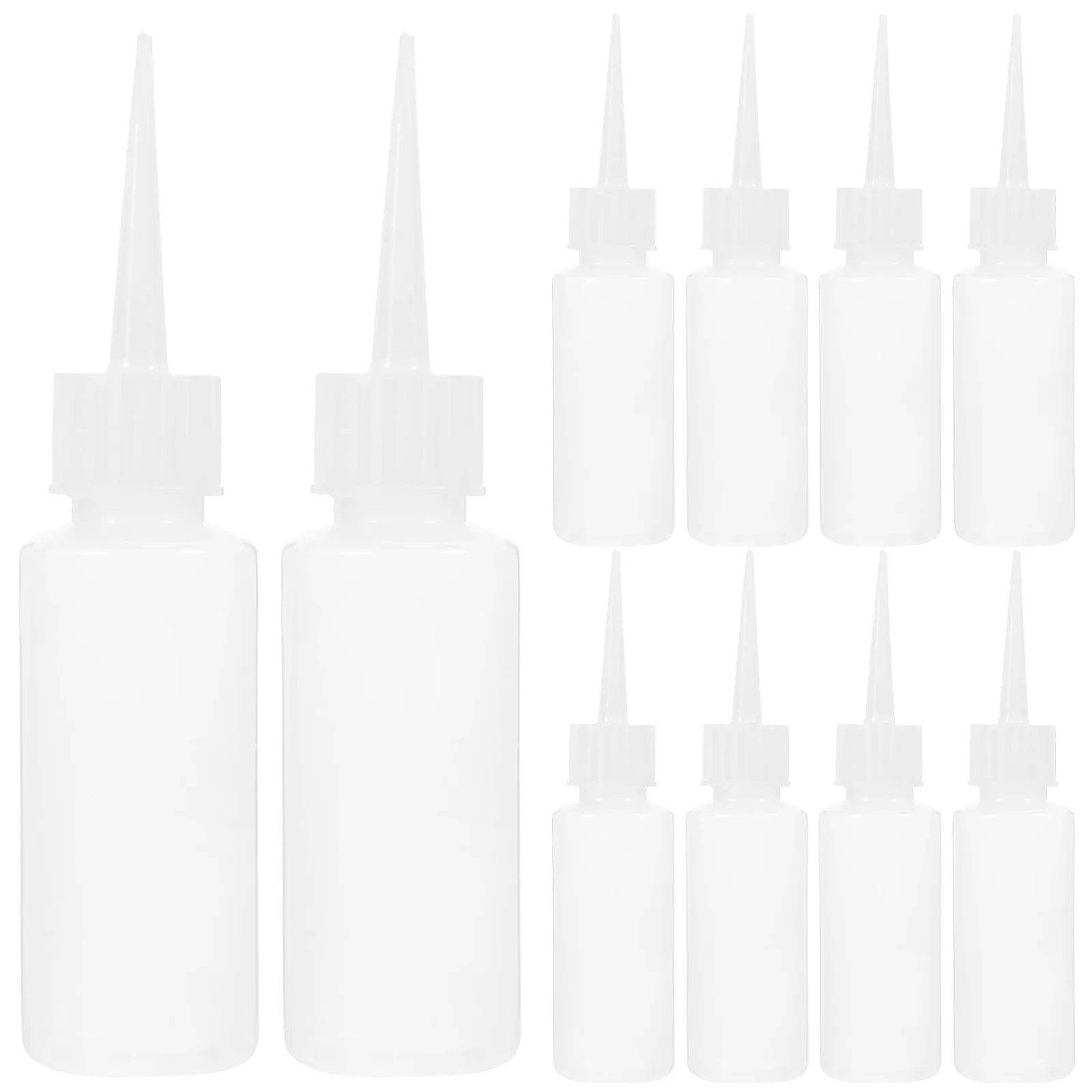 

20Pcs Plastic Squeeze Bottles 50ml Empty Glue Bottles Refillable Dropper for DIY Art Liquid Dispense Storage Dropper Bottle