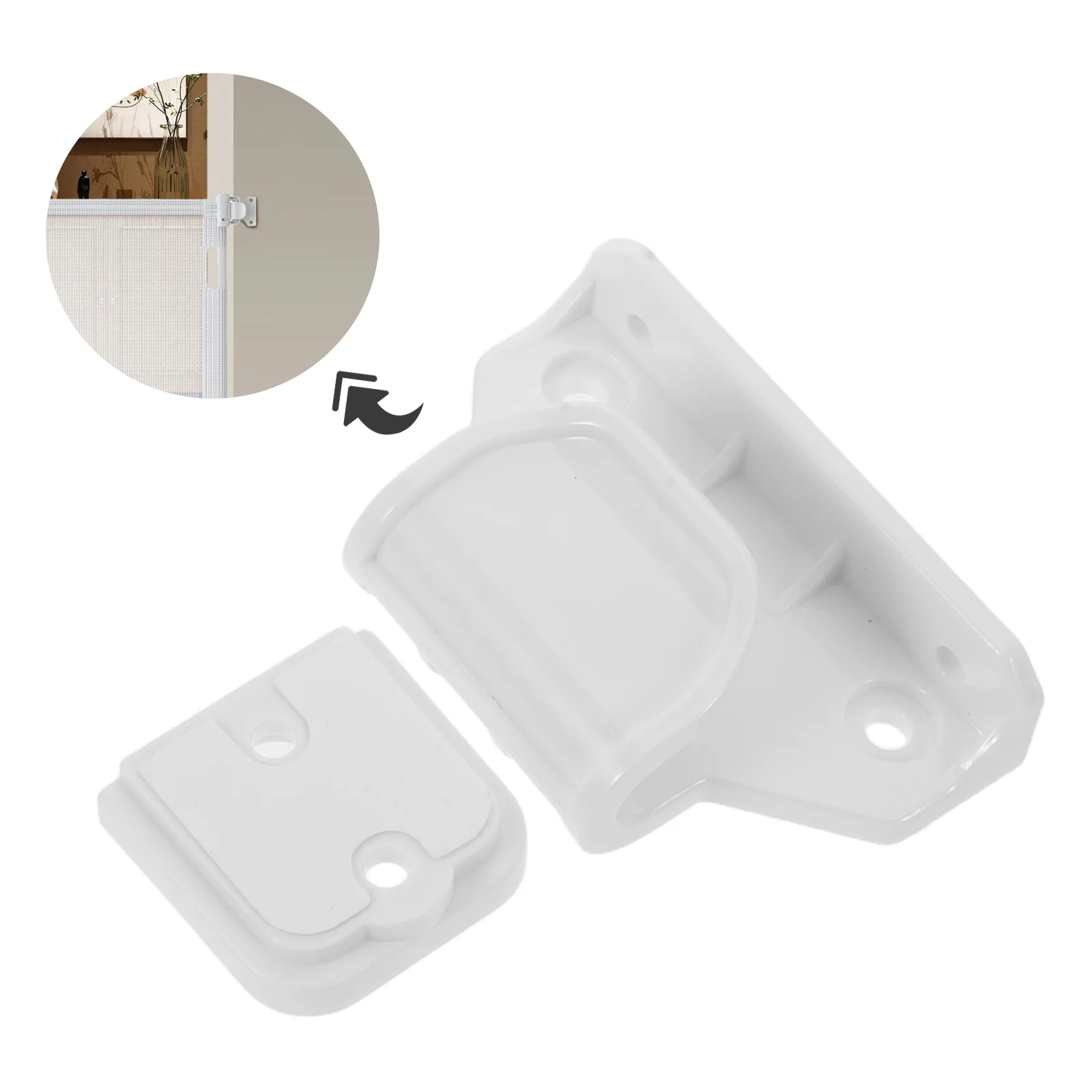 مجموعة واحدة من أجهزة تمديد بوابة الطفل: دعامات معدنية عالمية لاستبدال موصلات أمان الدرج، بوابات الأطفال الصغار #3