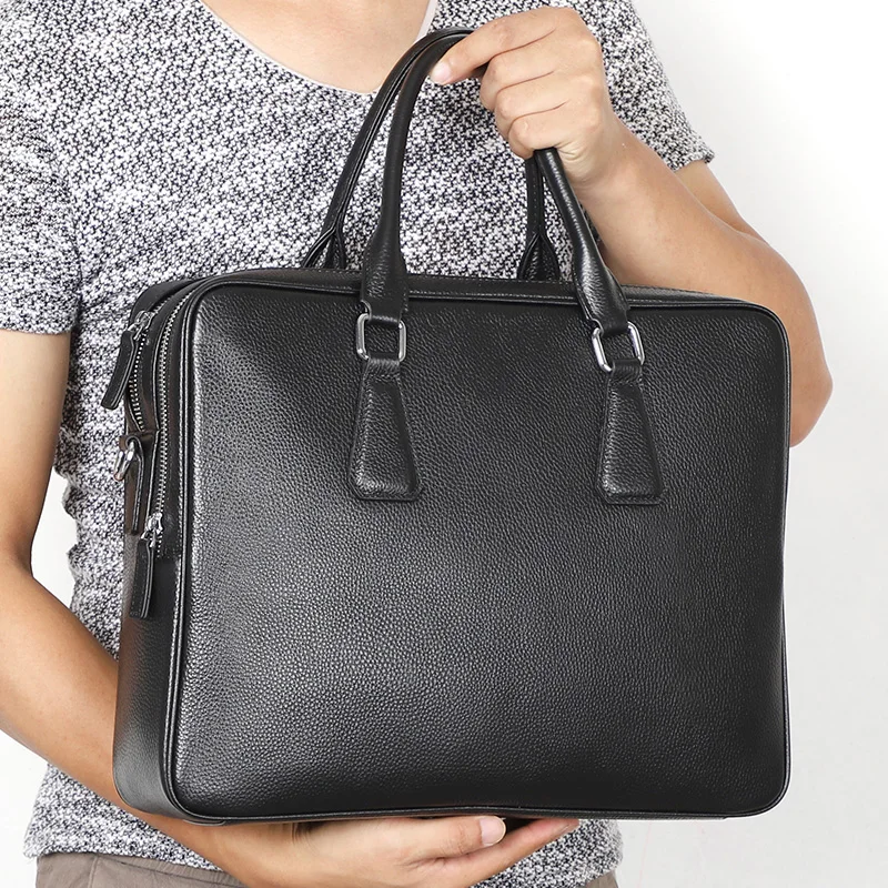 Grote lederen handtassen voor heren Reistassen Casual crossbodytas Herentas Zakelijke zwarte aktetas voor heren Laptoptassen