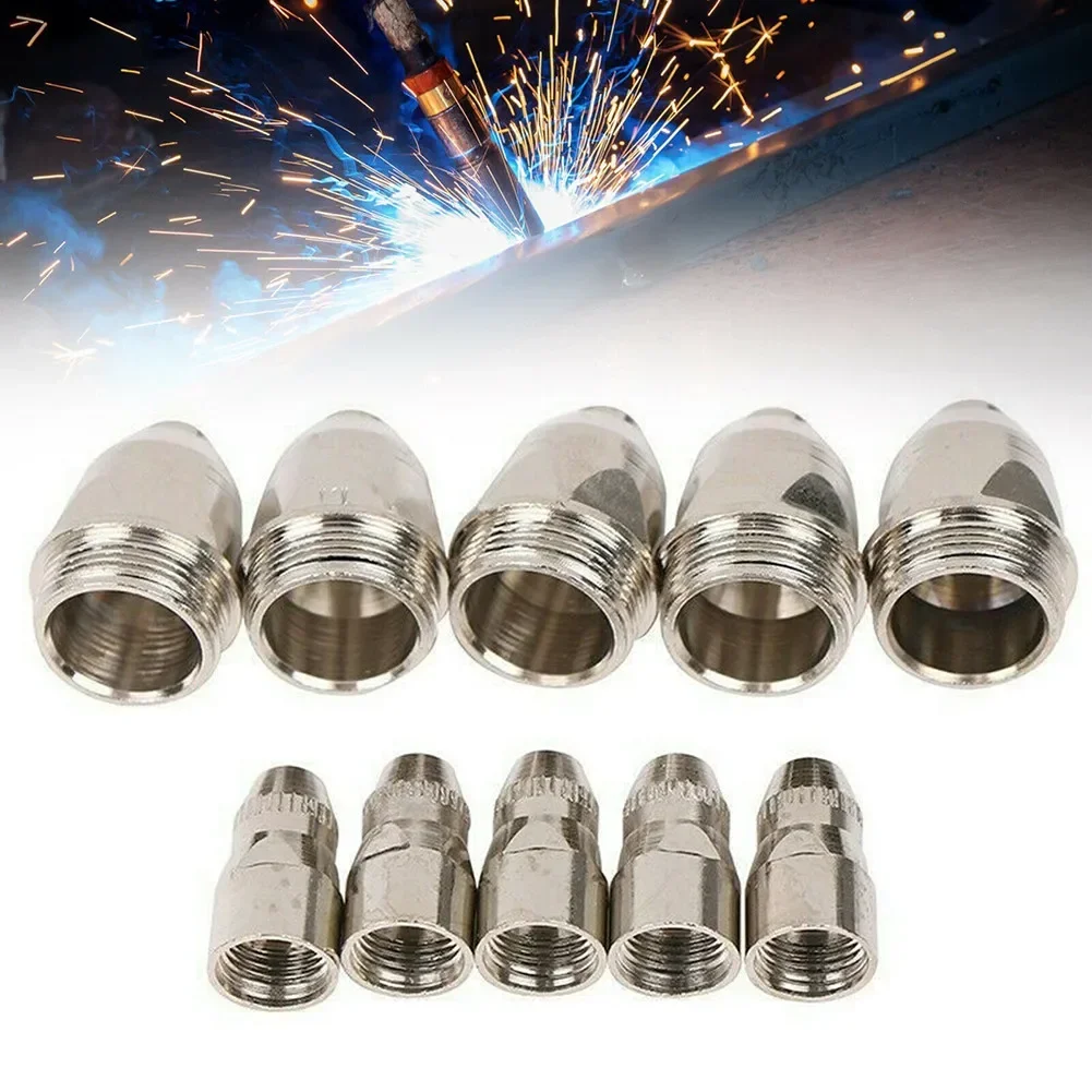Copper P 80 Plasma Cutter Consumable Torch Kit Featuring 10pcs Nozzle Tips and Electrodes Set for Consistent and Clean Cuts
