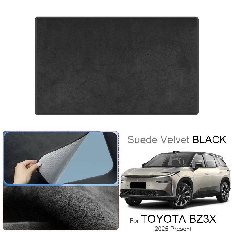 

Car Electrostatic Adsorption Sunroof Sunshade Anti-uv For TOYOTA BZ3X 2025-Present Suede Fabric Auto Heat Insulation Skylight