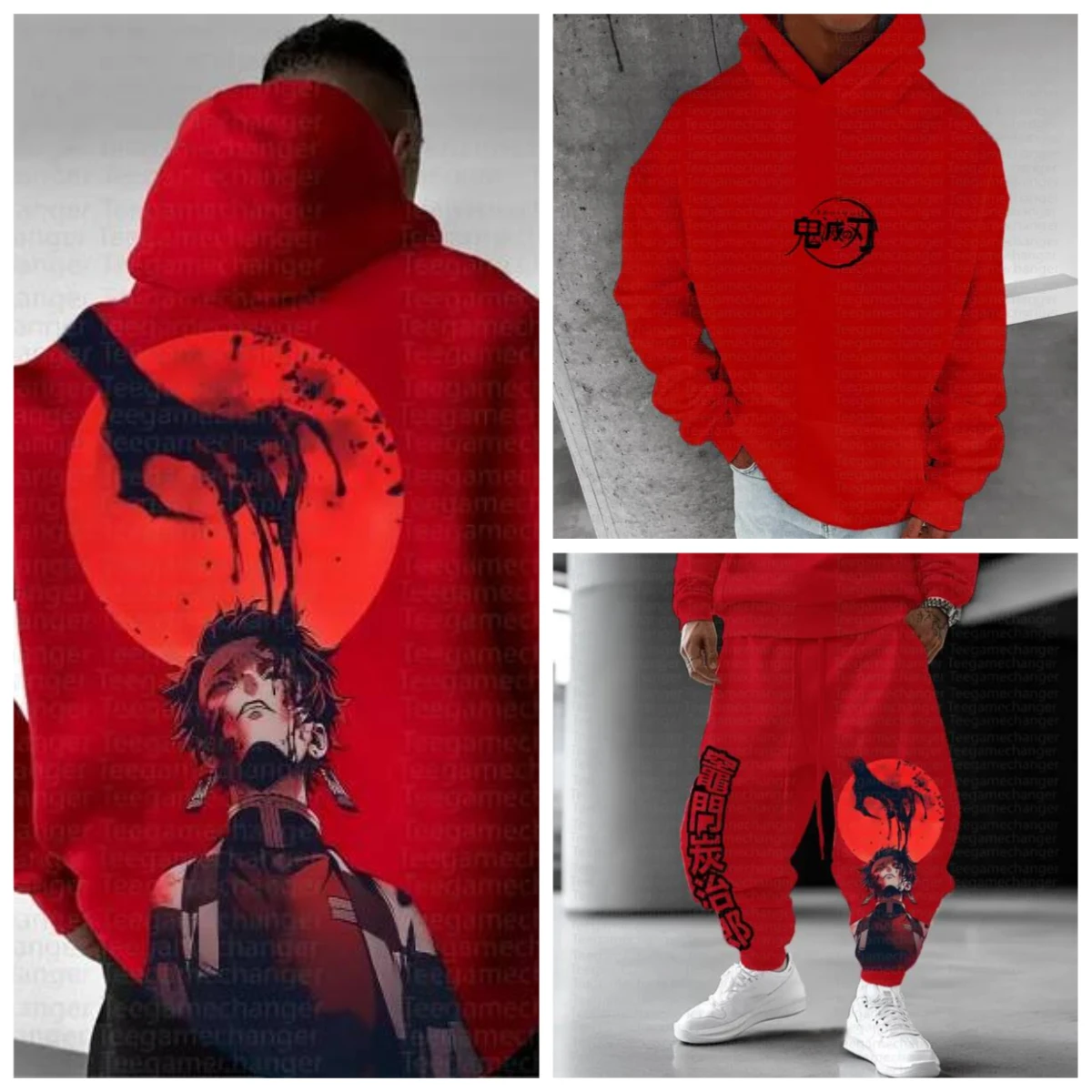 

Demon Slayer Kimetsu No Yaiba Unisex Hoodie with Pocket Design Cotton Breathable Hooded Sweatshirt Warm for Camping Hiking