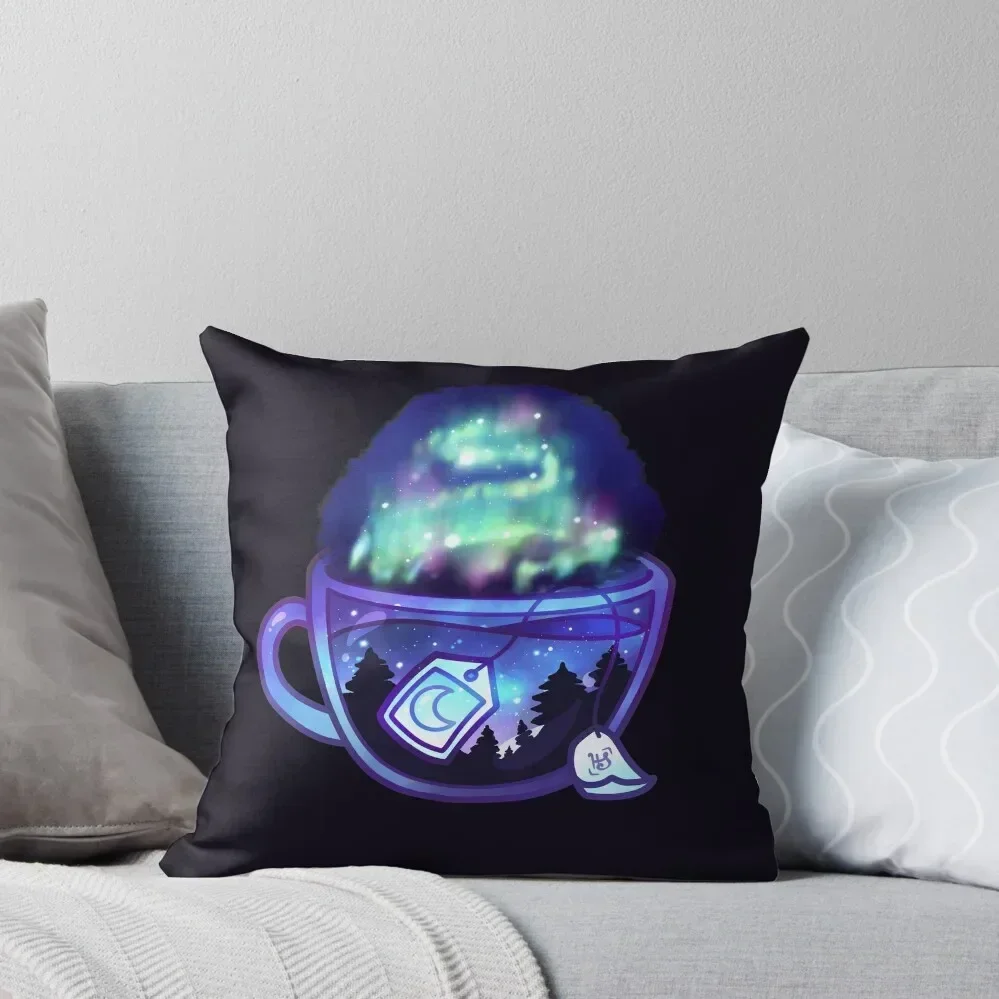 

Aurora Borealis Tea - Dreamy Aesthetic Throw Pillow christmas decorations 2025 Luxury Pillow Case pillow