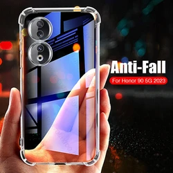 Transparent Aibags Anti-Fall Protective Shell Cover For Honor90 Xonor Honar Honer Honor 90 5G Slim Shockproof Bumper Soft Case