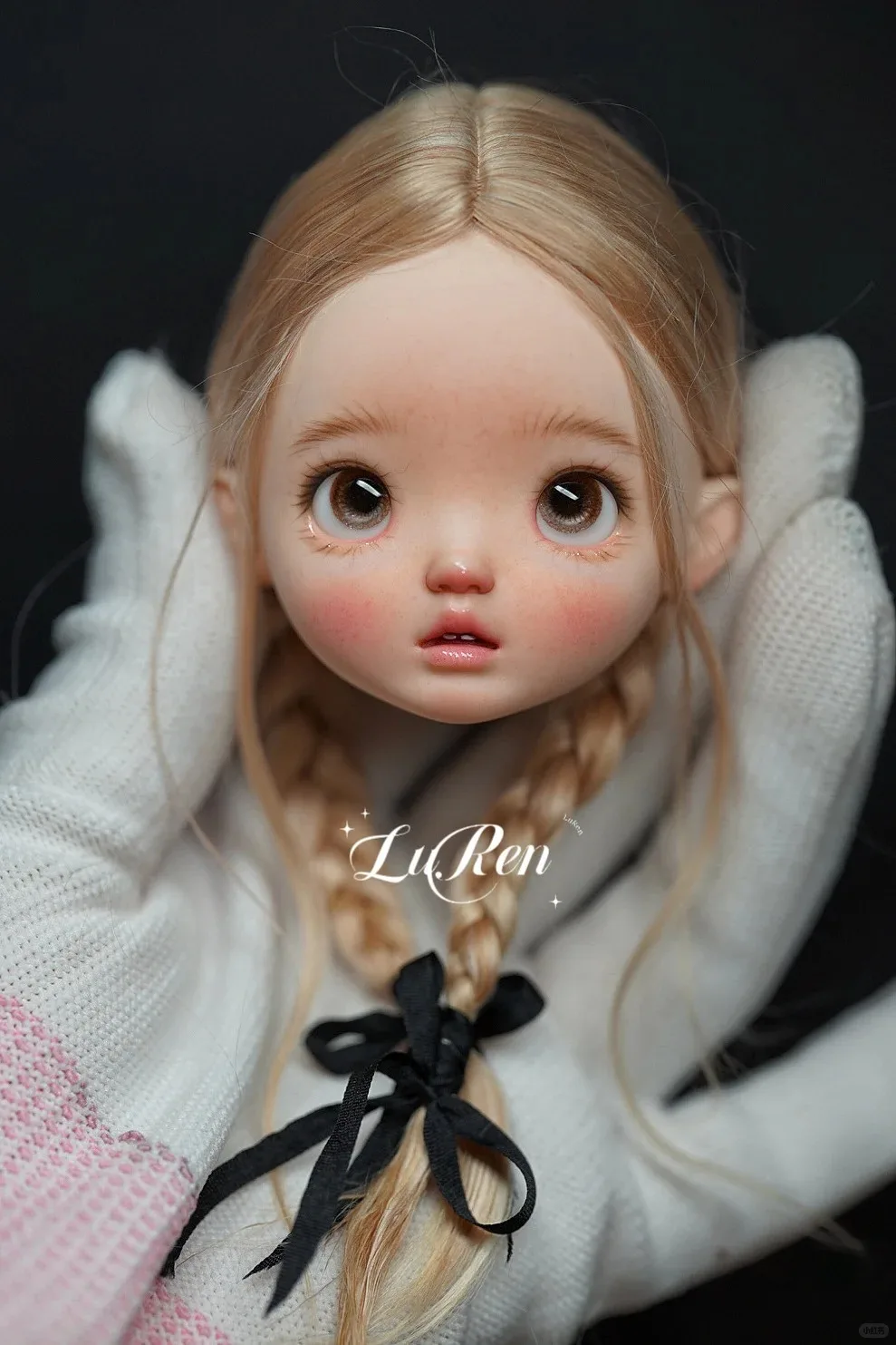 SD BJD Doll 1/6 doudou nimo Testa Bella Ragazza Trucco Giocattolo In Resina di Alta Qualità Regalo Solo una Testa Spedizione Gratuita