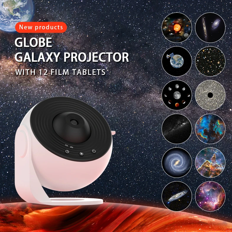 astronomy Globe galaxy light projector lights for bedroom Star Projection Night Light Projector with 12PCS film