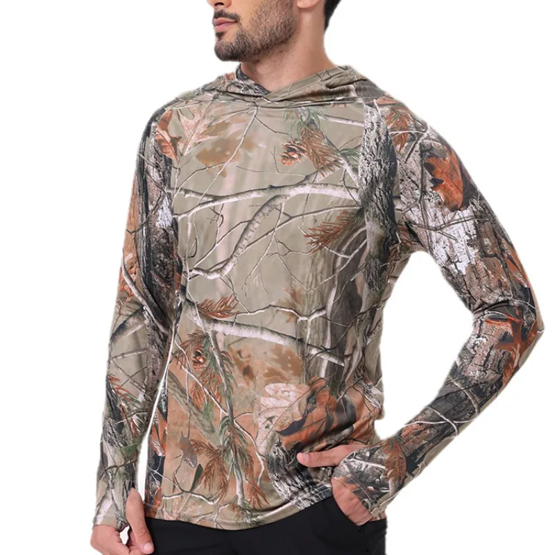 

Bassdash камуфляжная толстовка для рыбалки для мужчин, защита от солнца с маской для лица UPF 50+, охотничьи рубашки с длинным рукавом, товары для мотоциклов