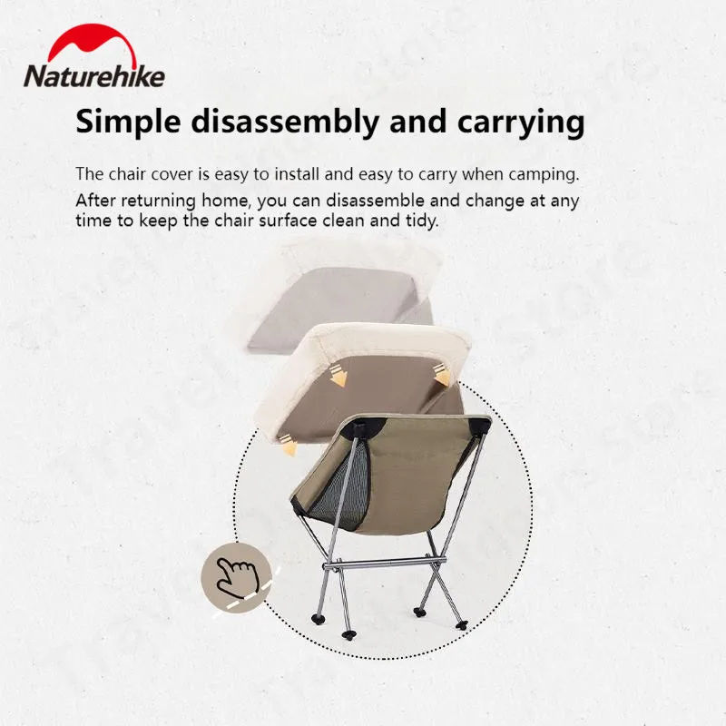 Naturehike Cashmere Chair Cover Soft Comfortable Moon Chair Accessories Outdoor Camping Portable Warm Chair Cover【No Chairs】