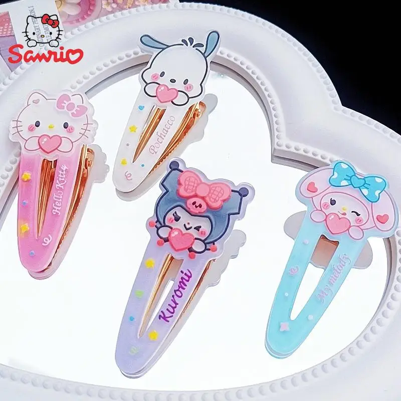 

Anime Sanrio Hello Kitty Hairpins My Melody Pochacco Kuromi Cinnamoroll Hairpin Cute Girl Hairpin Birthday Accessories Gifts