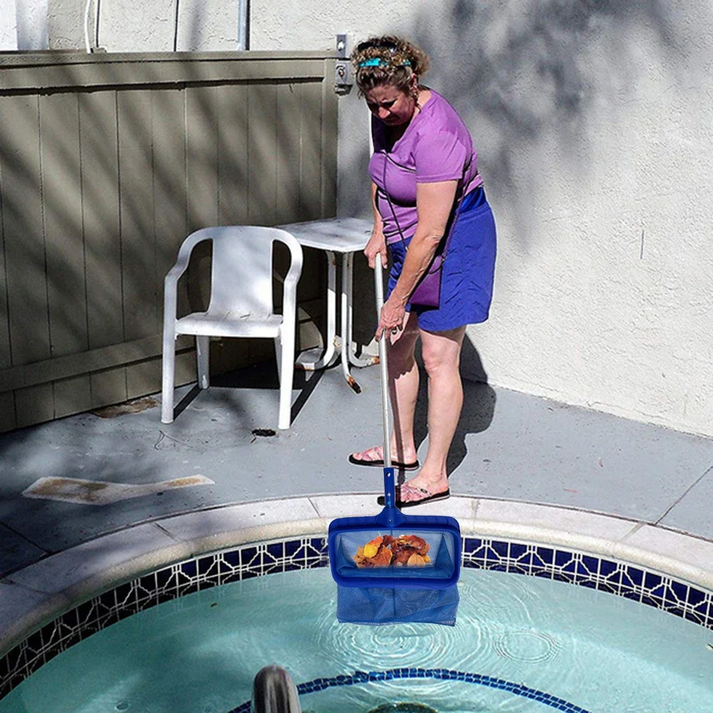 

Глубокая сумка для грабли в виде листьев, профессиональные сетки для чистки бассейна, спа-салон, скиммер, сетка для бассейна, сетка для чистки бассейна, аксессуары для бассейна