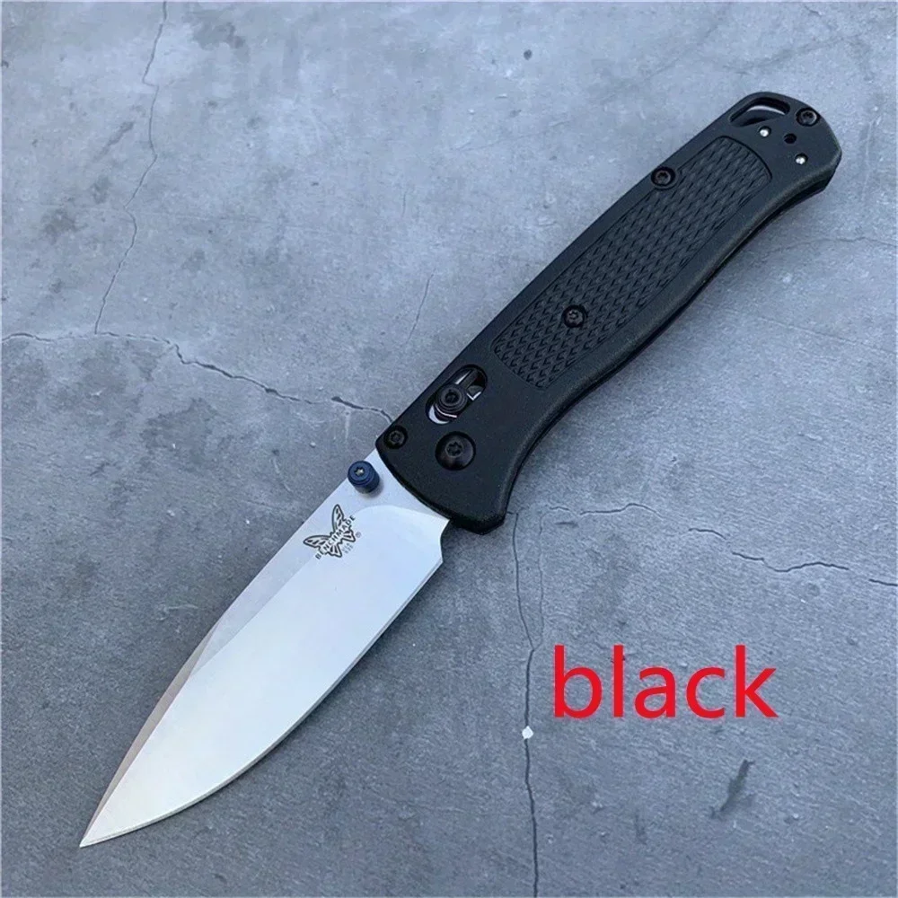 BM 535 Portable Folding Knife 440C Blade Nylon Fiber Handle Pocket EDC Outdoor Adventure Camping Knife Black Blade / White Blade