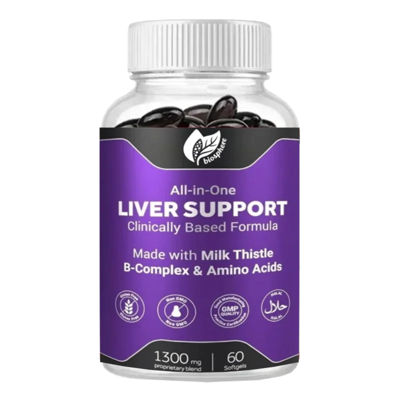 Silymarin Milk Thistle 1300mg Is Rich in B Group Complexes and Amino Acids | 13 in 1 Liver Cleansing and Repair Support