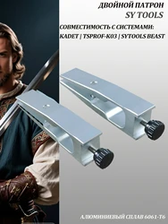 1 pair Knife blade Clamp For Apex Knife Sharpener Aviation aluminum alloy Good elasticity