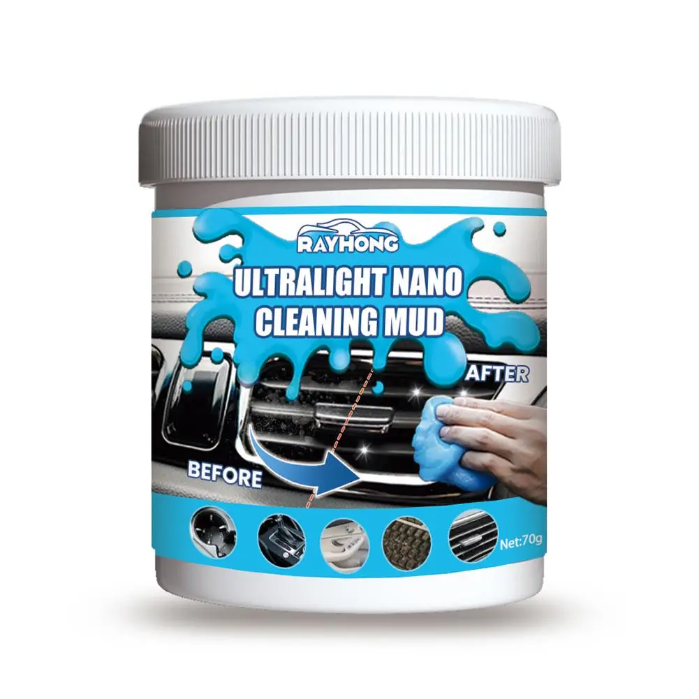 Car Cleaning Gel Auto Cleaning Pad Glue Slime Magic Mud Interior Conditioning Computer Keyboard Universal Dust Dirt Remover