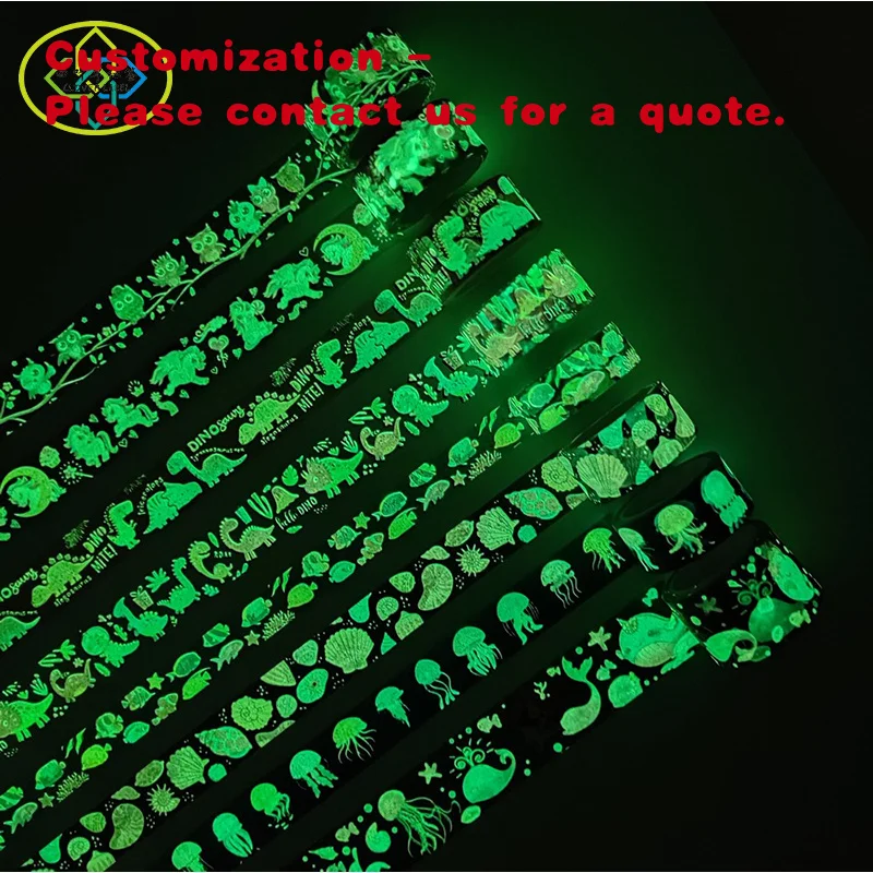 

Пользовательские украшения, маскирующая бумажная лента, светящаяся флуоресцентная клейкая лента Васи