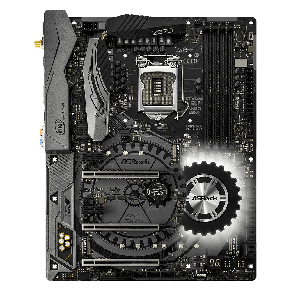 Imagem -02 - Placa-mãe de Taichi 64gb Pci-e 3.0 Lga 1151 Ddr4 Atx Desktop Mainboard Intel Z370 Ddr4