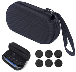 For PS Vita 1000, PSV 2000 Carrying Storage Bag Portable Travel Organizer Case Analog Silicone Thumb Stick Grip Joystick Caps