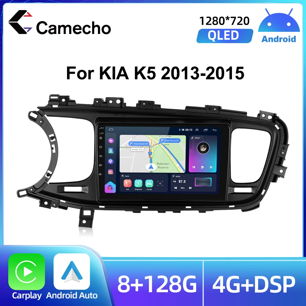 

Camecho 9-дюймовый Android 2din автомобильный мультимедийный плеер стерео радио для KIA K5 2013-2015 Bluetooth WIFI GPS FM радио задняя камера